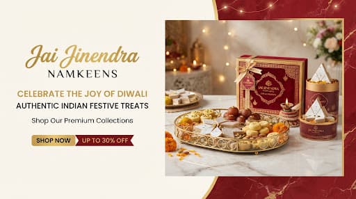 Celebrate the Joy of Diwali - Authentic Indian Festive Treats - Jai Jinendra Namkeens